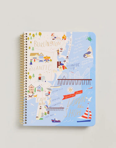Down the Shore Spiral Notebook