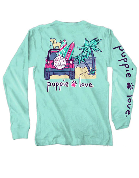Beach Bum Pup Long Sleeve T-shirt