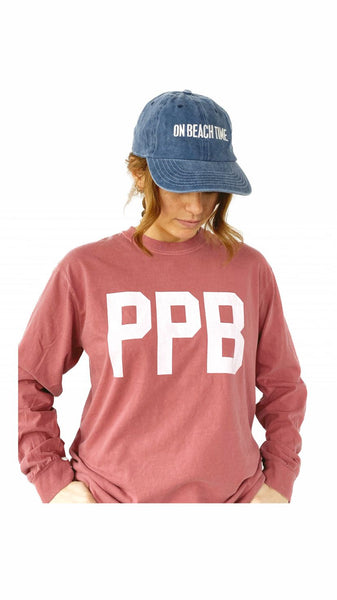 PPB (Pt. Pleasant Beach) L/S T-Shirt-Washed Brick