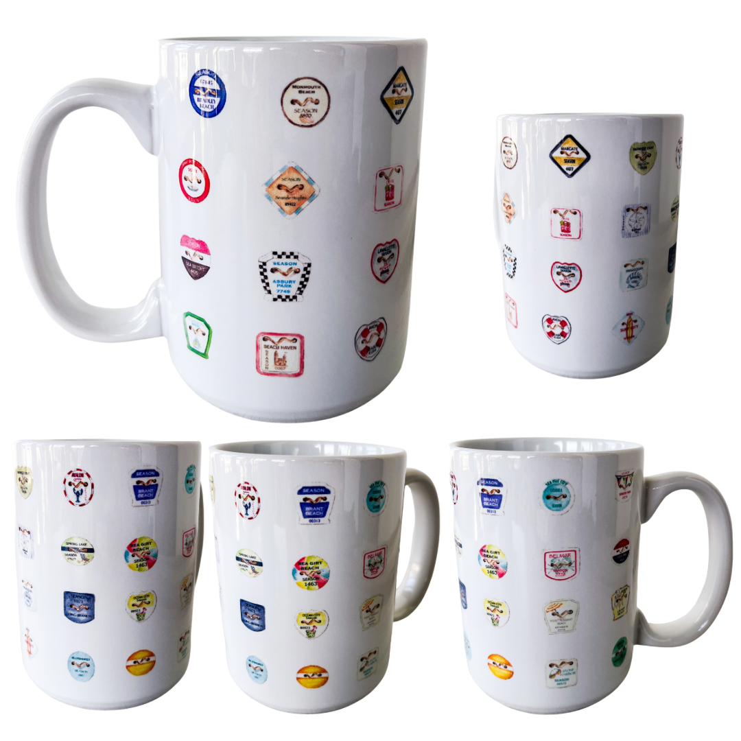 Beach Badge Collection Ceramic Mug