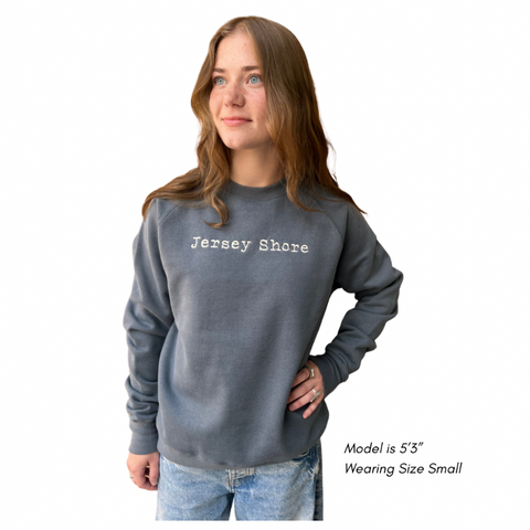 Jersey Shore Embroidered Crewneck Sweatshirt