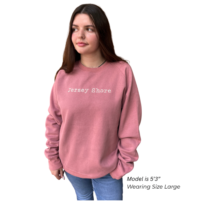 Jersey Shore Embroidered Crewneck Sweatshirt