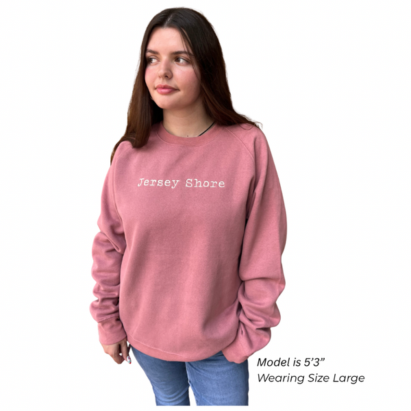 Jersey Shore Embroidered Crewneck Sweatshirt