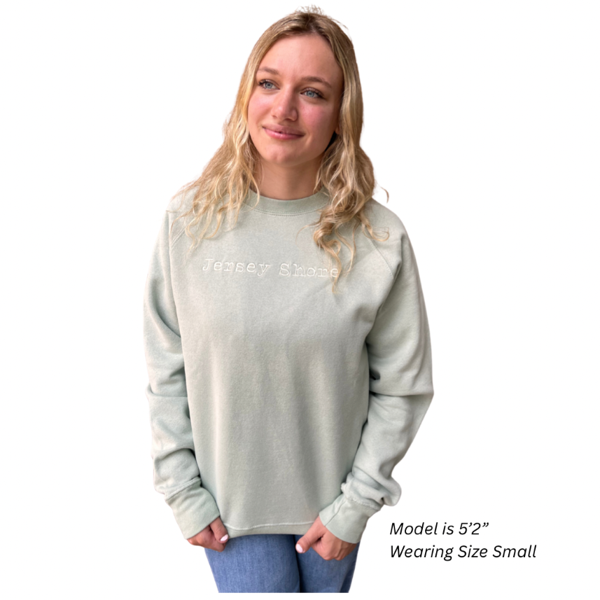 Jersey Shore Embroidered Crewneck Sweatshirt