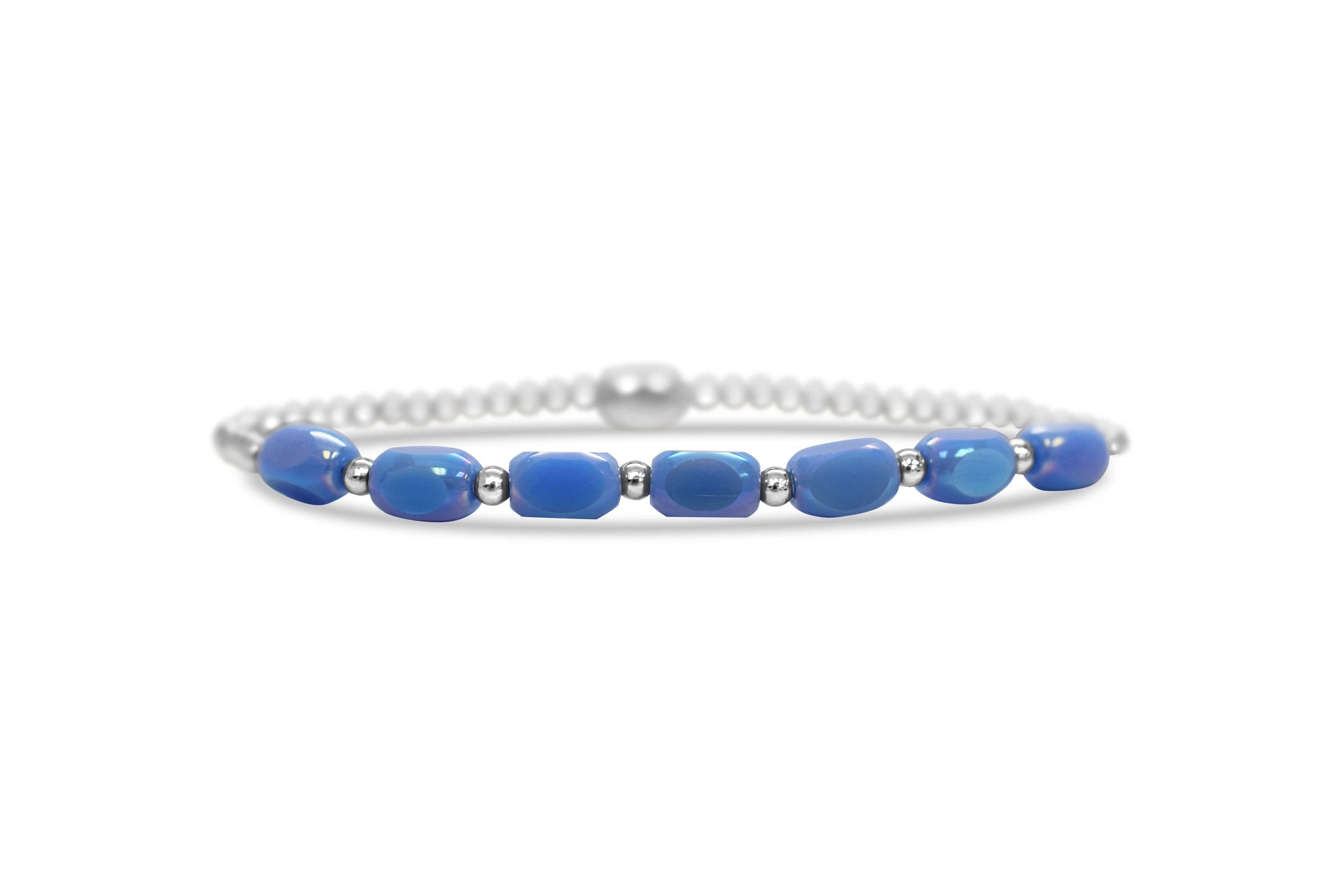 "Halfway" Periwinkle Steel Bracelet
