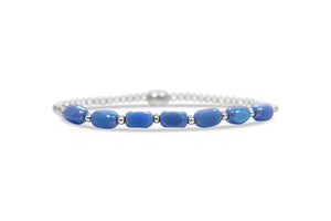 "Halfway" Periwinkle Steel Bracelet
