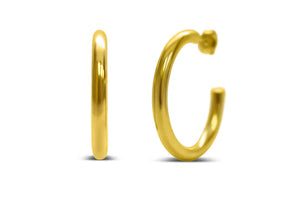 Weightless 35mm Gold Hoop Earrings