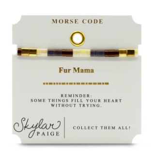 Fur Mama Morse Code Bracelet