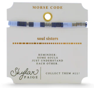 Soul Sisters Morse Code Bracelet