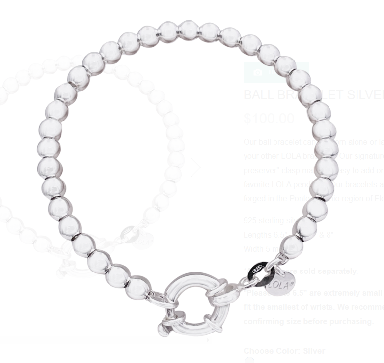 5mm Ball Bracelet 7.0