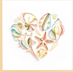 Seashell Heart Quilling Card