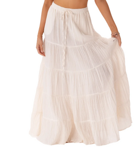 Shipwrecked Cream Maxi Skirt