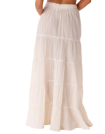 Shipwrecked Cream Maxi Skirt