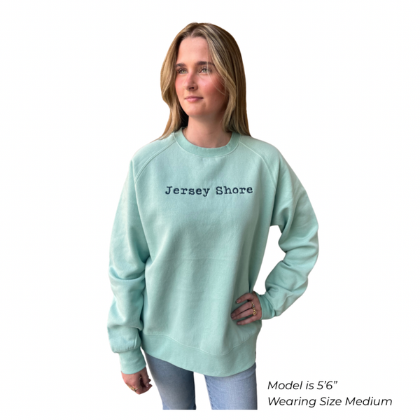 Jersey Shore Embroidered Crewneck Sweatshirt