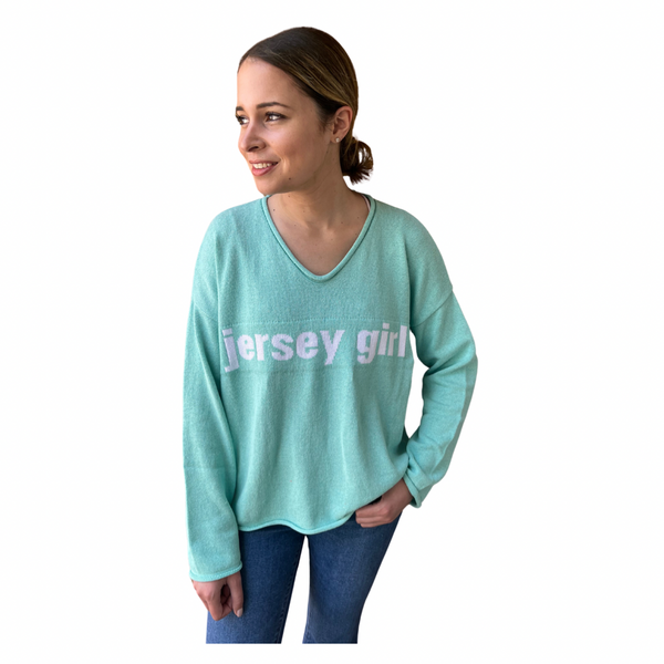 Jersey Girl V-neck Sweater