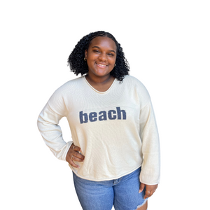 Beach V-neck Sweater