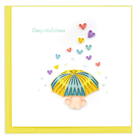 Baby Shower Quilling Card