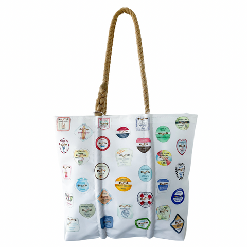 Beach Badge Collection Tote Bag