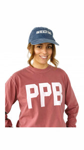 PPB (Pt. Pleasant Beach) L/S T-Shirt-Washed Brick