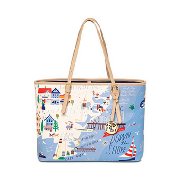 Down the Shore Large Tote