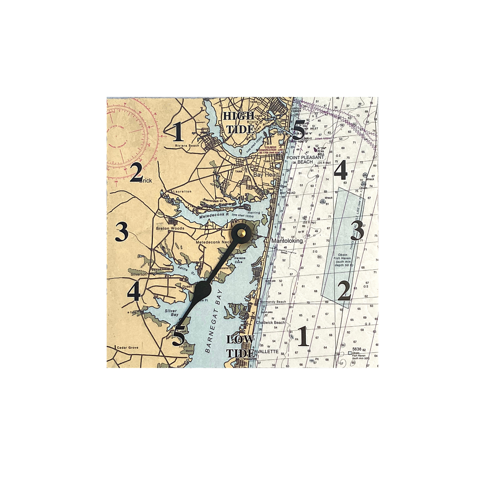Nautical Chart Tide Clock