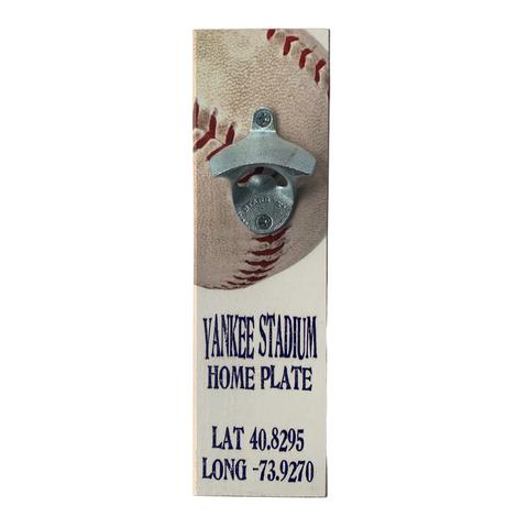 Yankees Baseball Bottle Opener