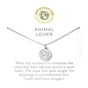 Animal Lover Paw Print Necklace