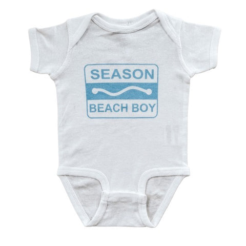 Beach Boy Season Beach Badge Onesie