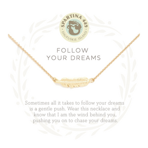 Follow Your Dreams Feather Necklace