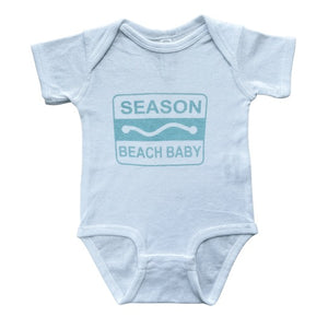 Beach Baby Season Beach Badge Onesie
