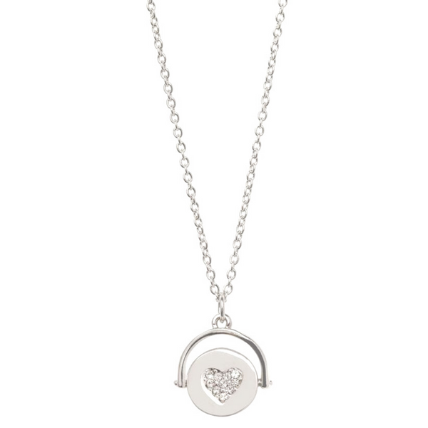 To the Moon Heart Necklace